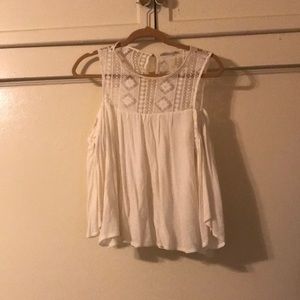 Off the shoulder white blouse